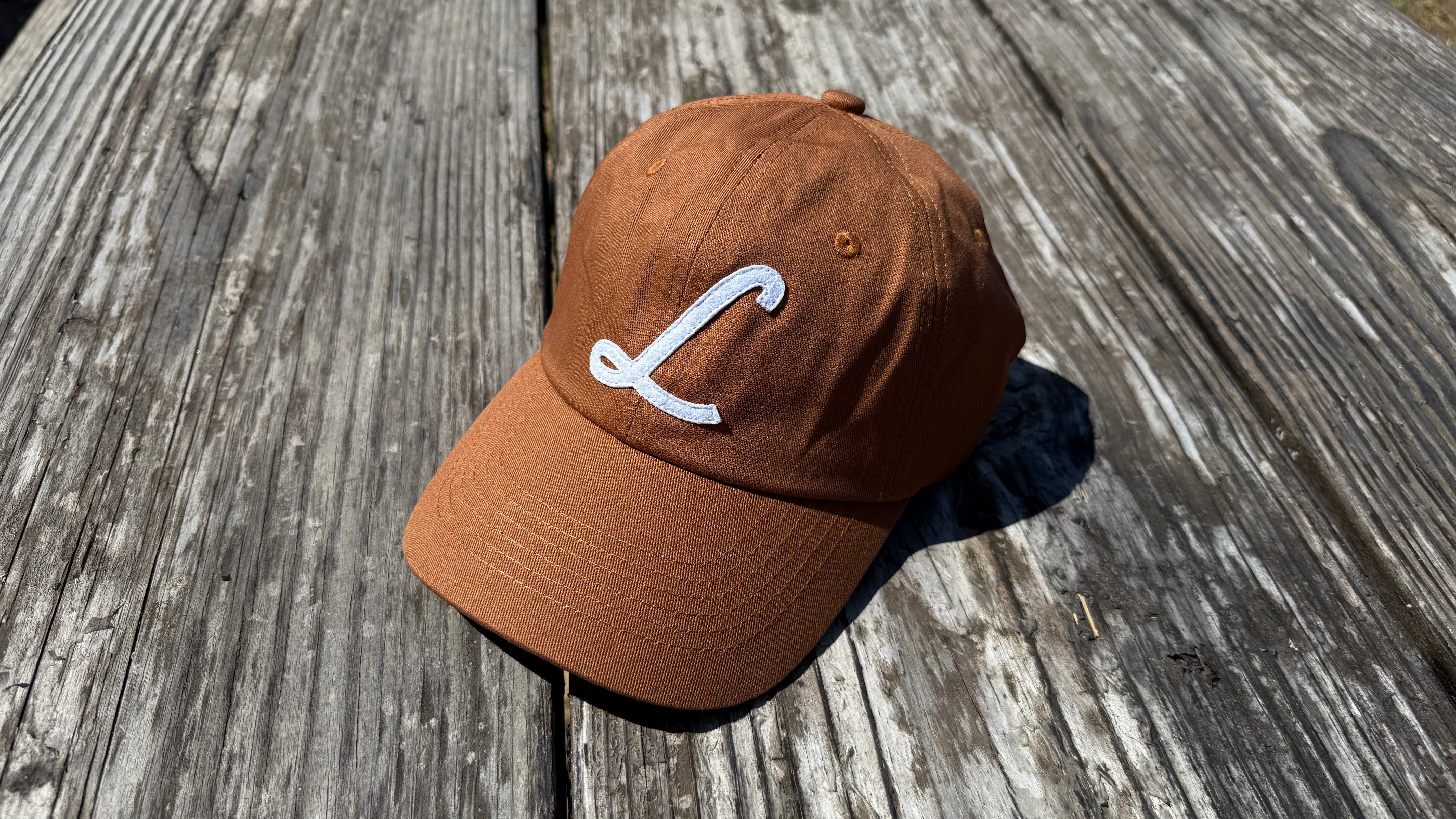 Orange "L" Dad Cap