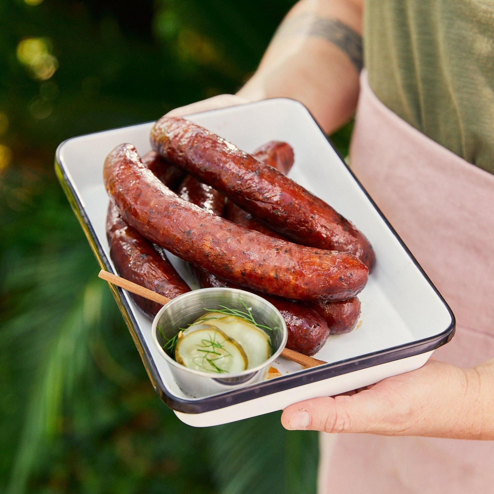 GREEN CHILE CHEDDAR SAUSAGES