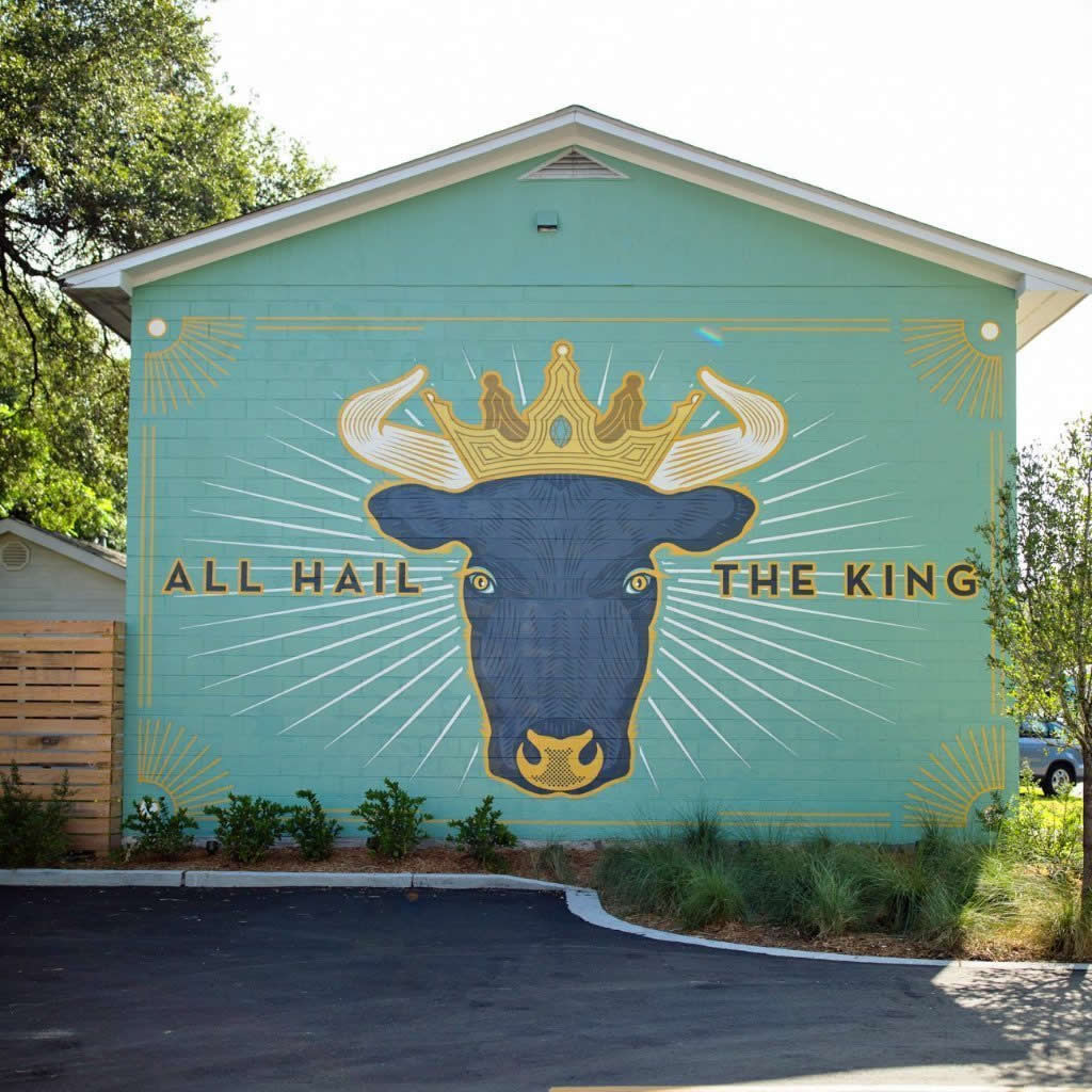All Hail The King Mural Lewis BBQ Charleston South Carolina