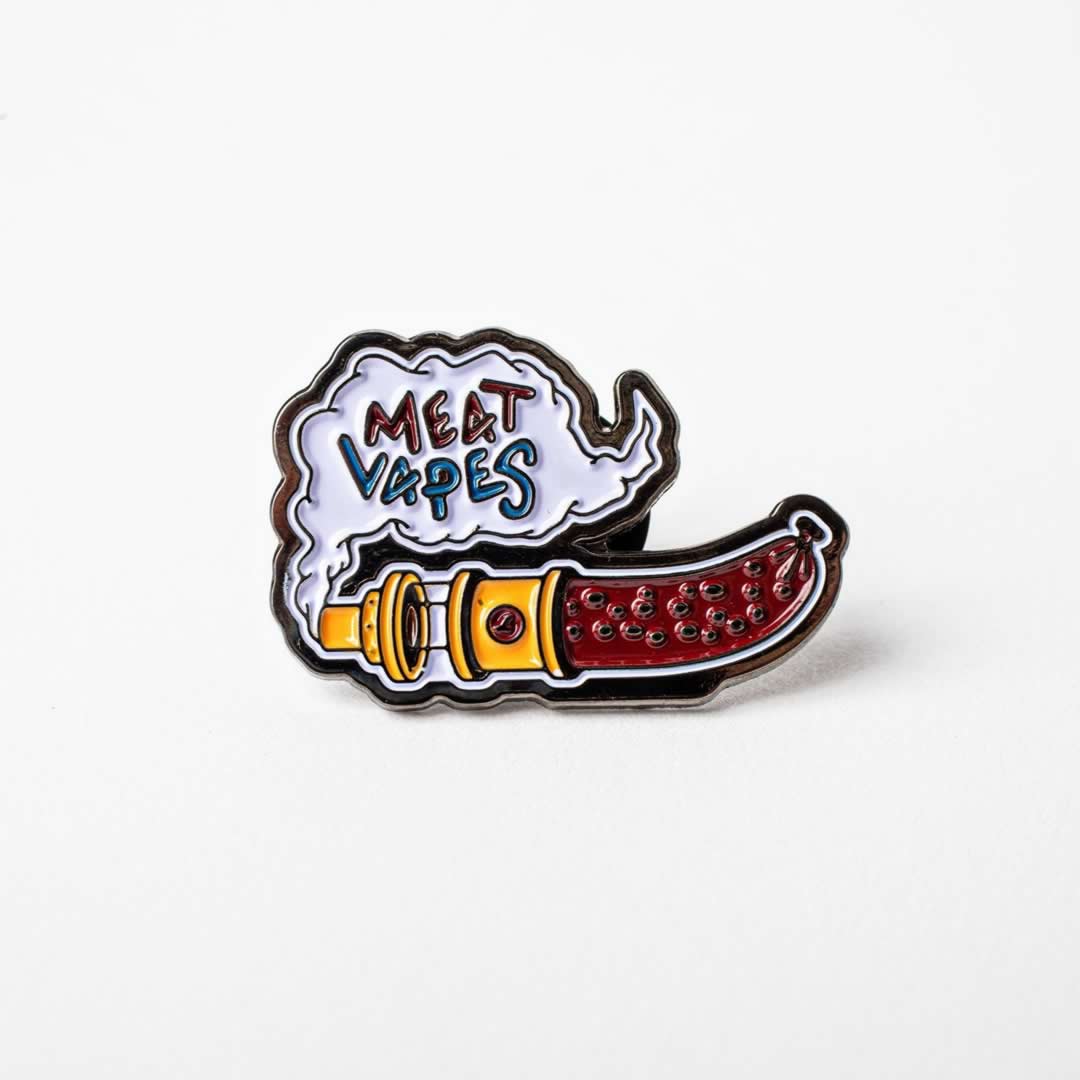 Meat Vapes Pin