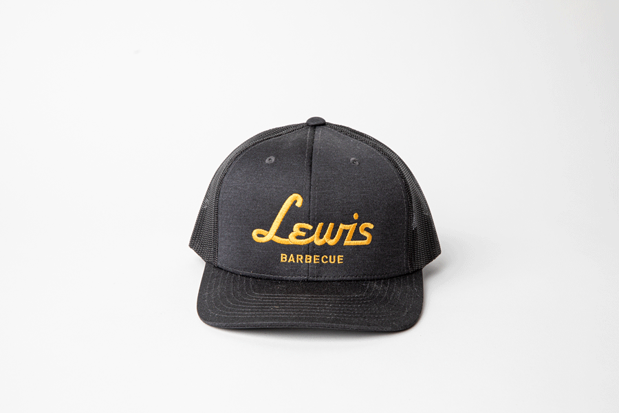 Black & Gold Hat - Lewis Barbecue